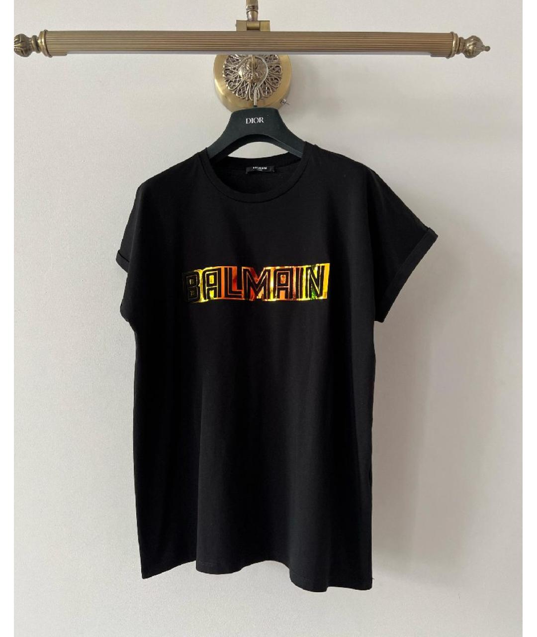 BALMAIN Черная футболка, фото 10