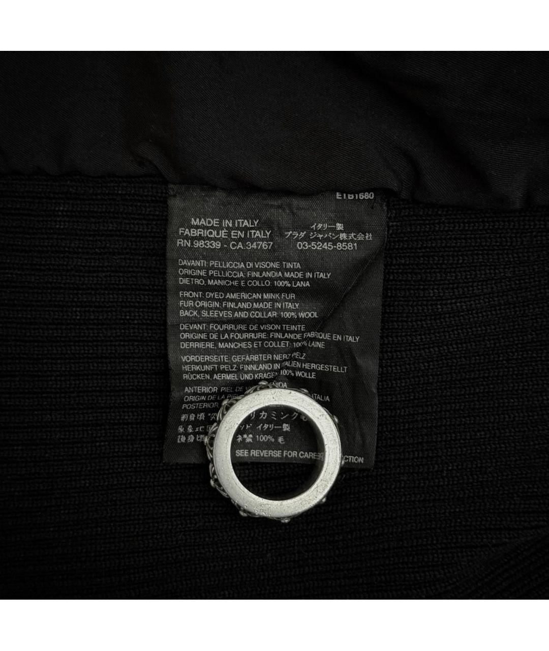 PRADA Черный шерстяной джемпер / свитер, фото 5