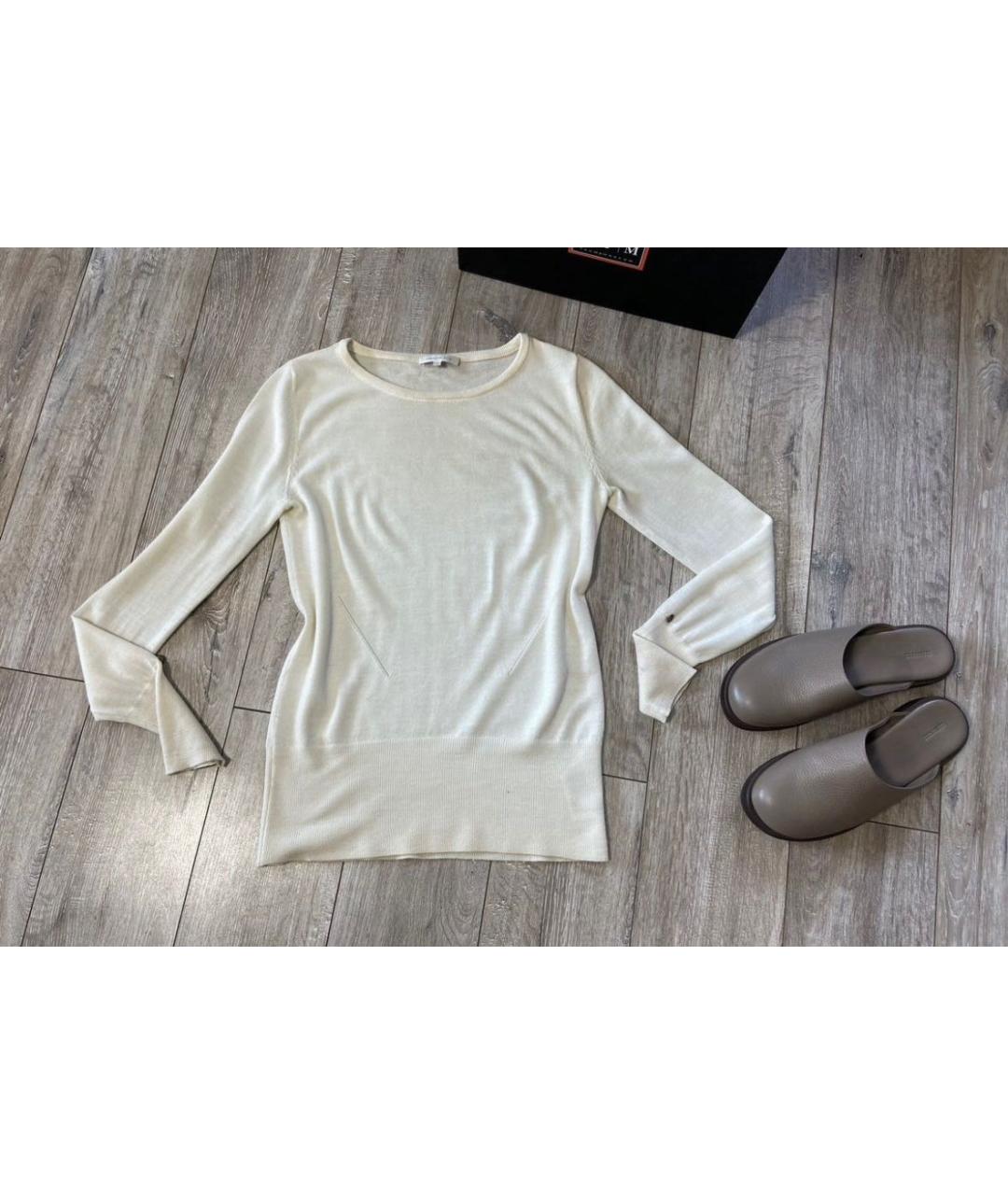 PATRIZIA PEPE Белый шерстяной джемпер / свитер, фото 4