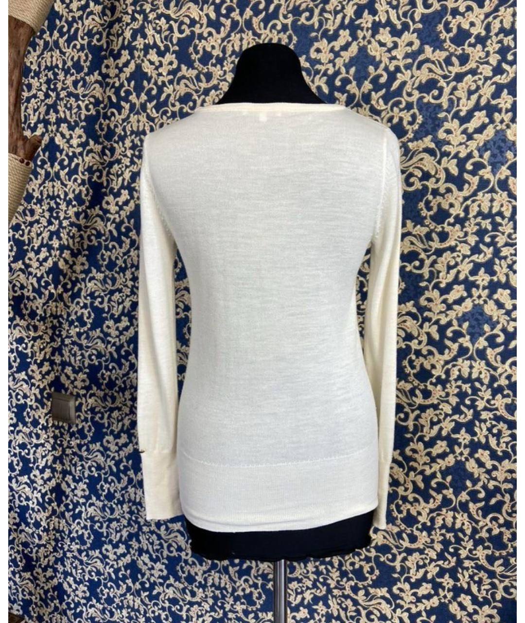 PATRIZIA PEPE Белый шерстяной джемпер / свитер, фото 2