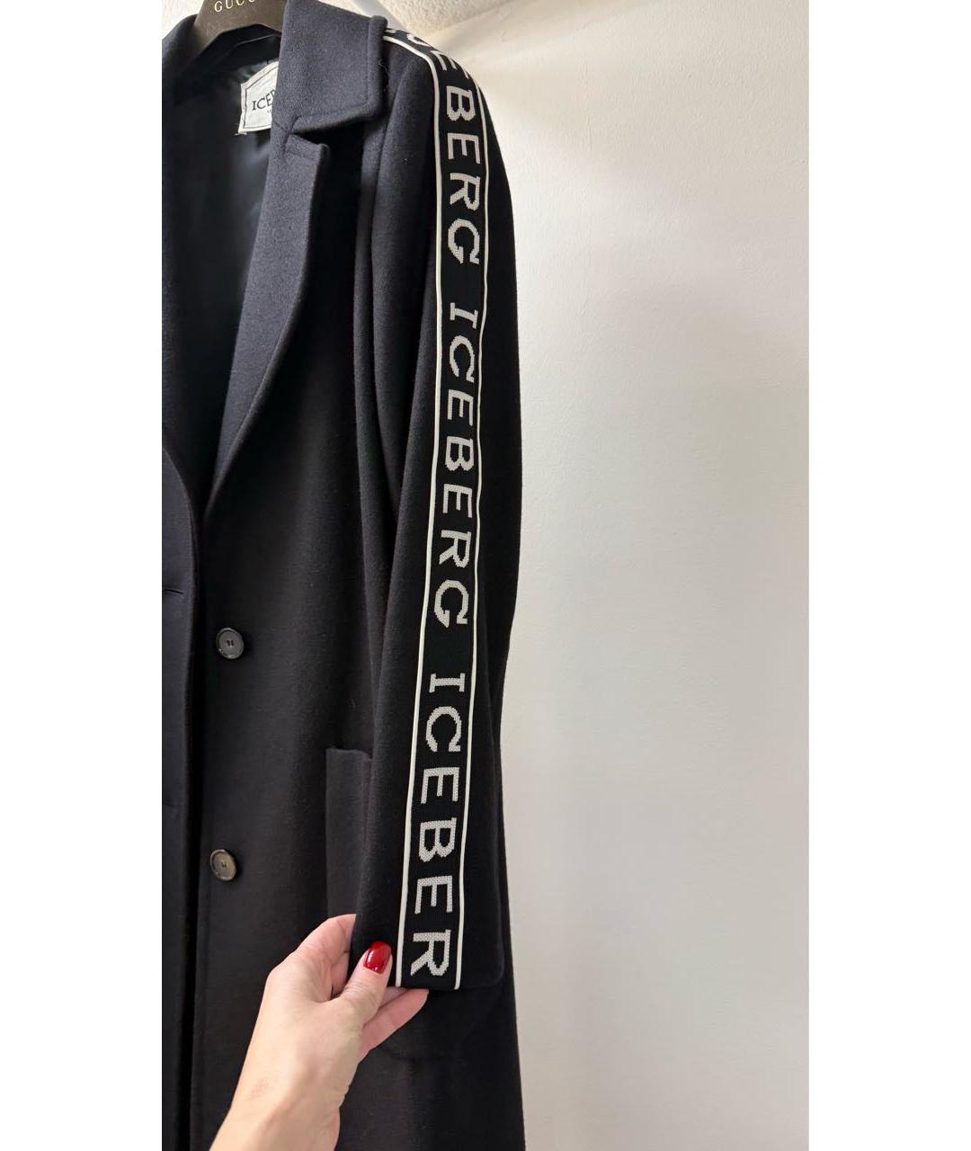 ICEBERG Черное пальто, фото 3