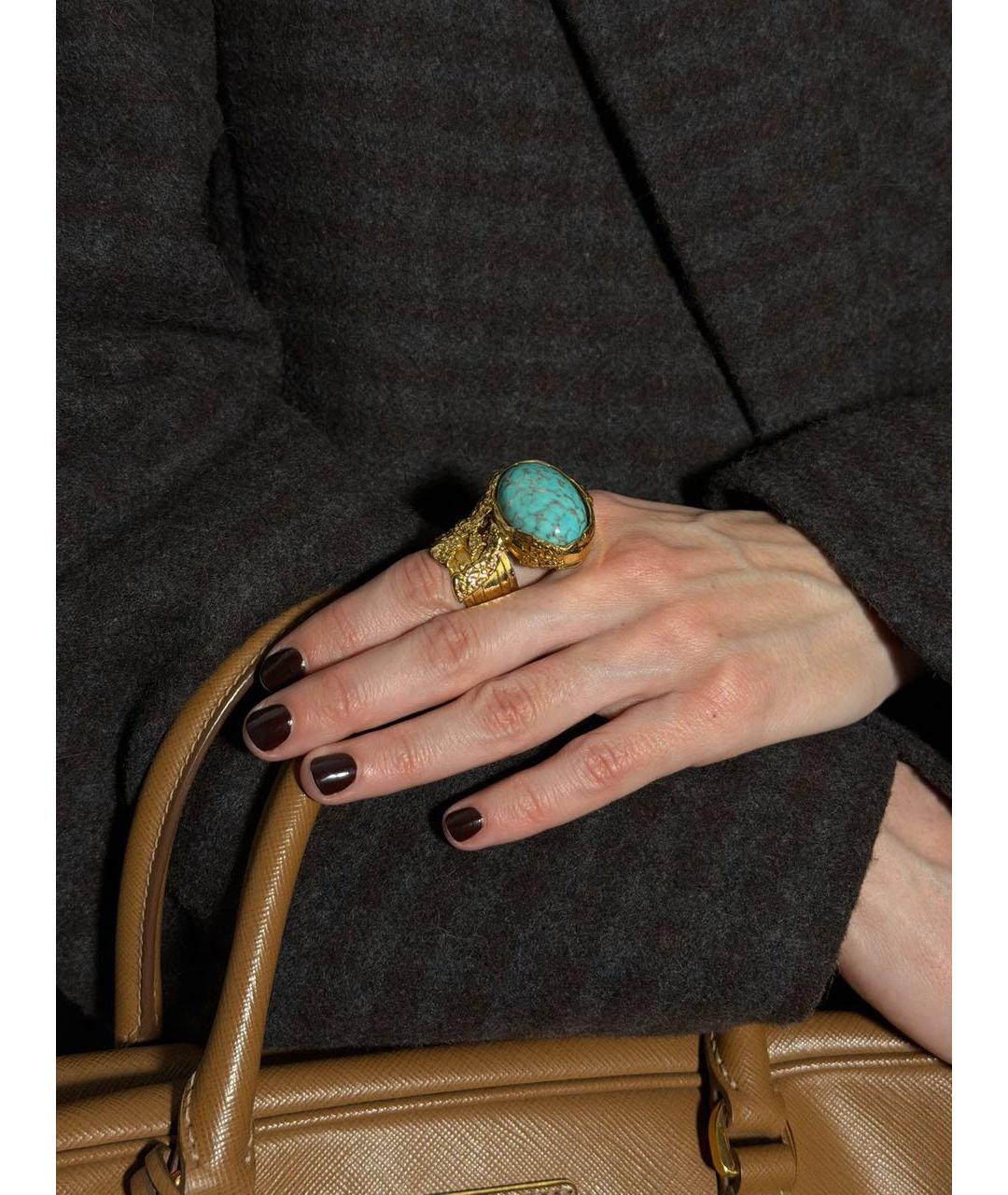 SAINT LAURENT Золотое кольцо, фото 2