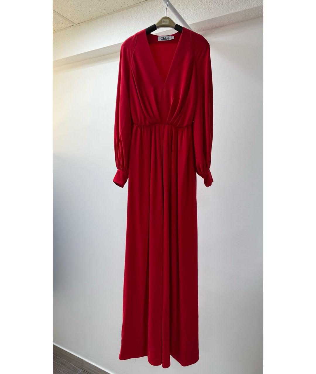 CHLOE Красное вечернее платье, фото 5