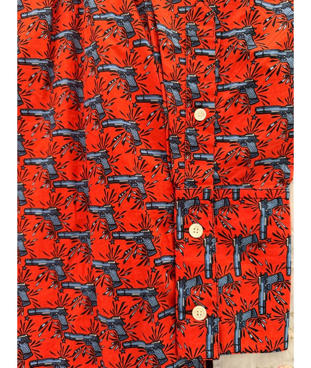 CELINE Оранжевая хлопковая рубашка, фото 3