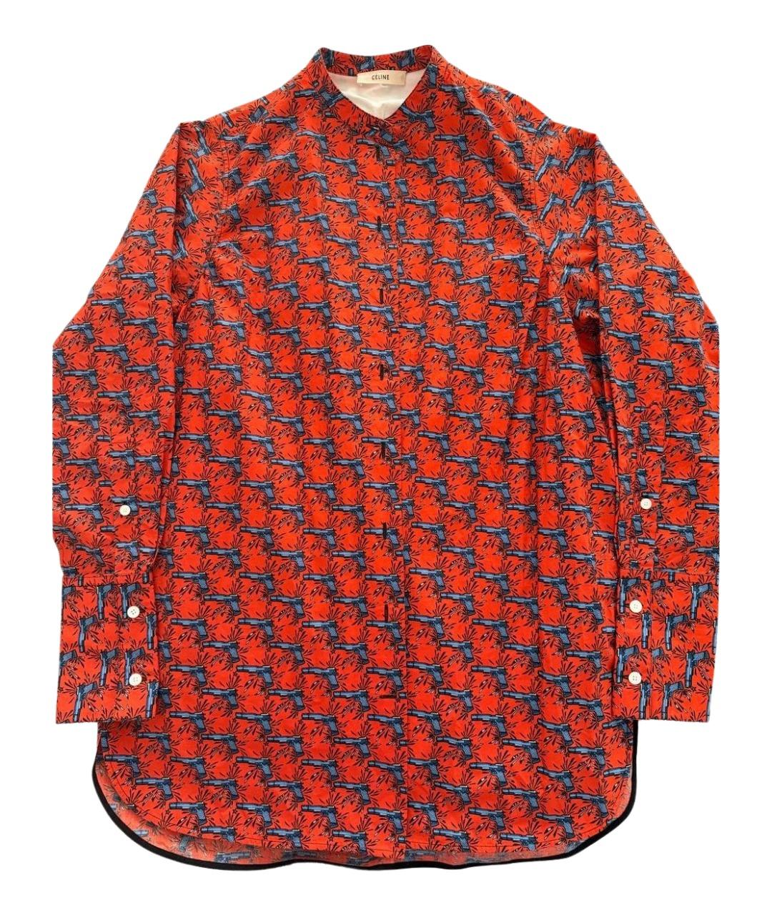 CELINE Оранжевая хлопковая рубашка, фото 1