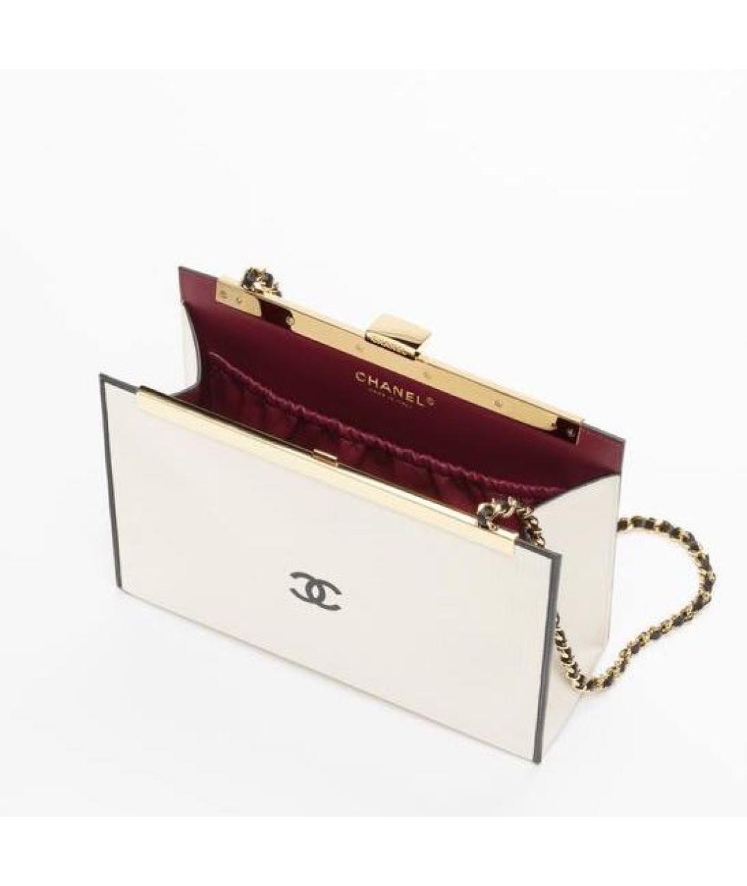 CHANEL Бежевая кожаная сумка с короткими ручками, фото 2