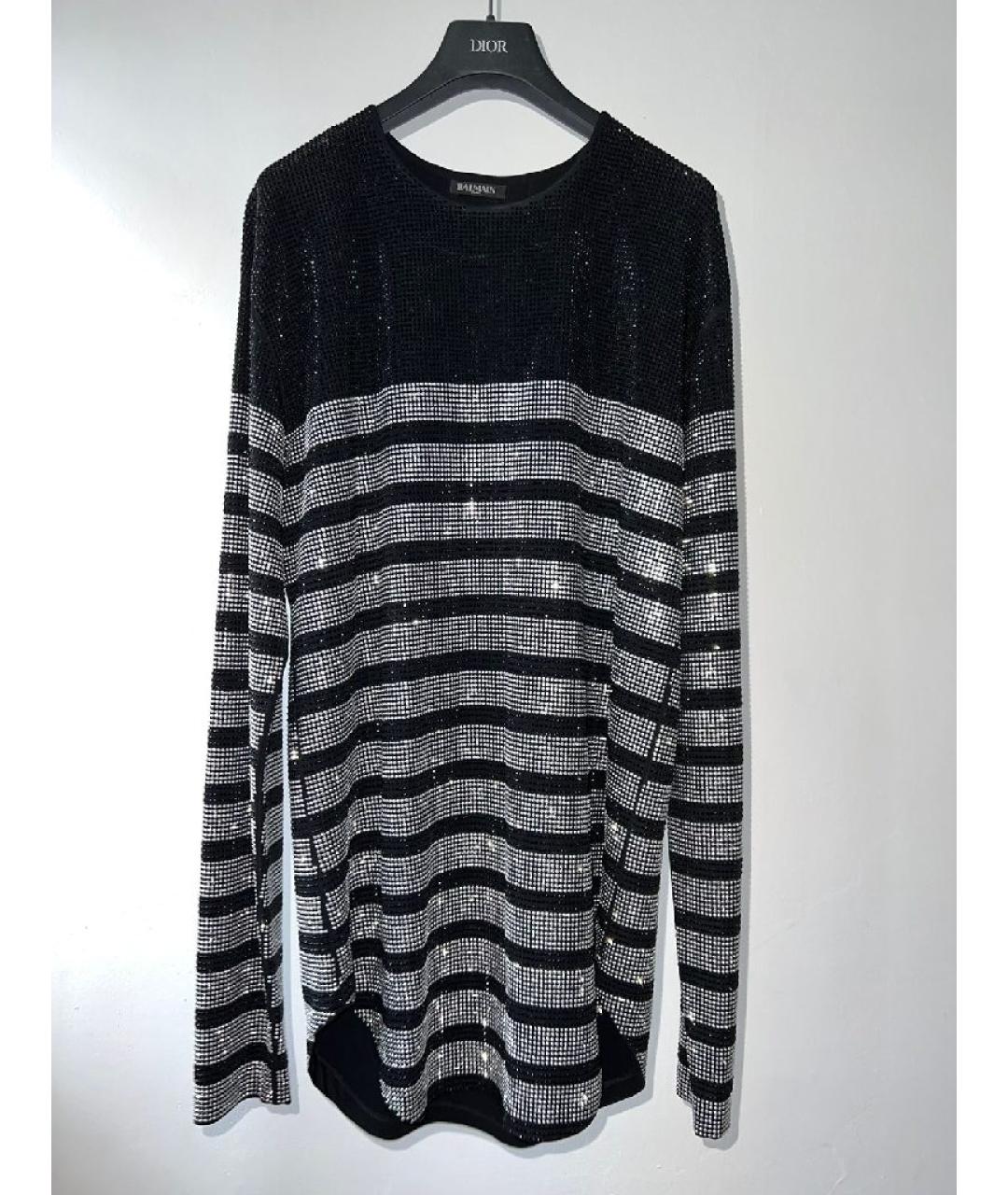 BALMAIN Серебряное вискозное вечернее платье, фото 8