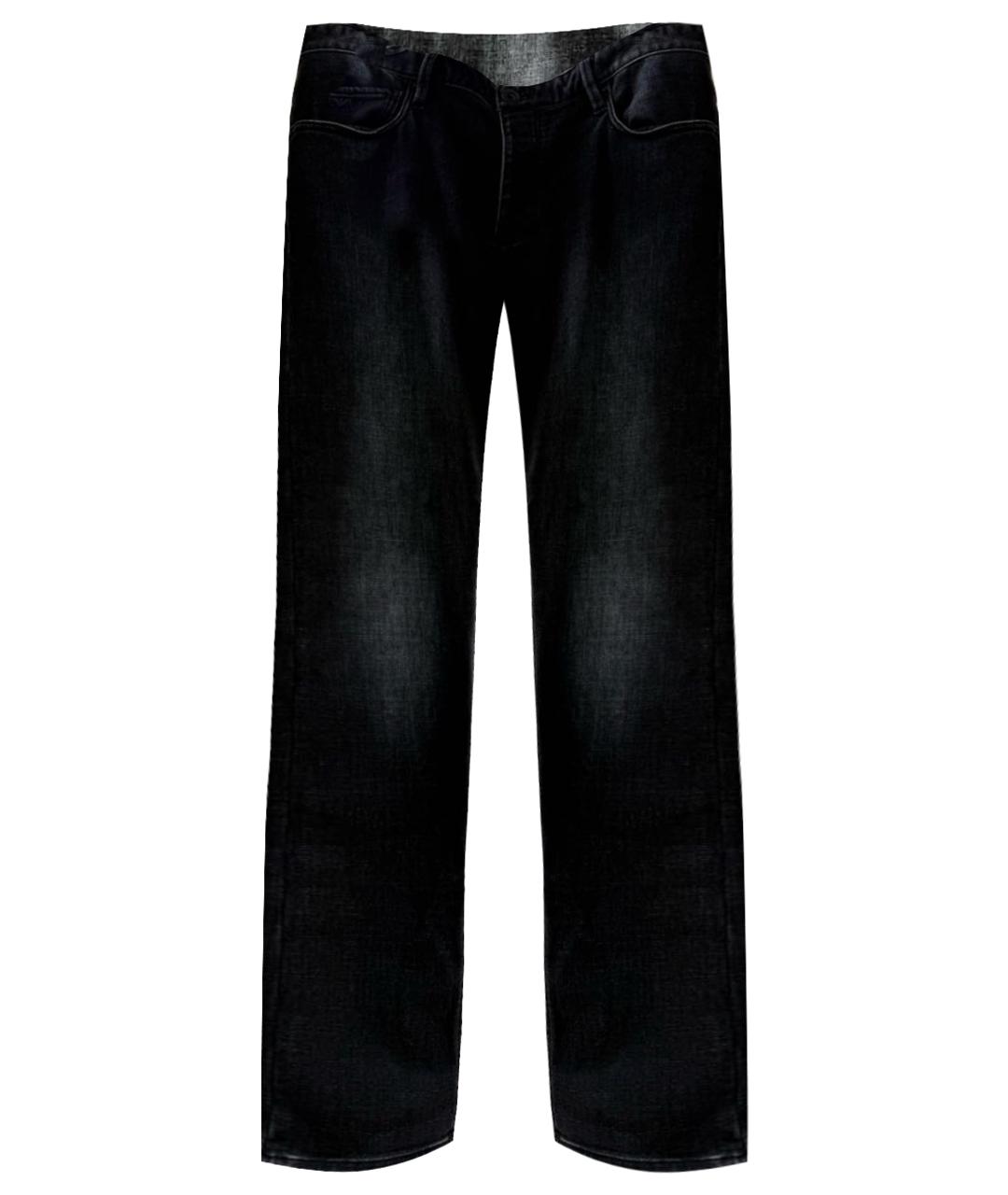EMPORIO ARMANI Черные хлопковые джинсы скинни, фото 1