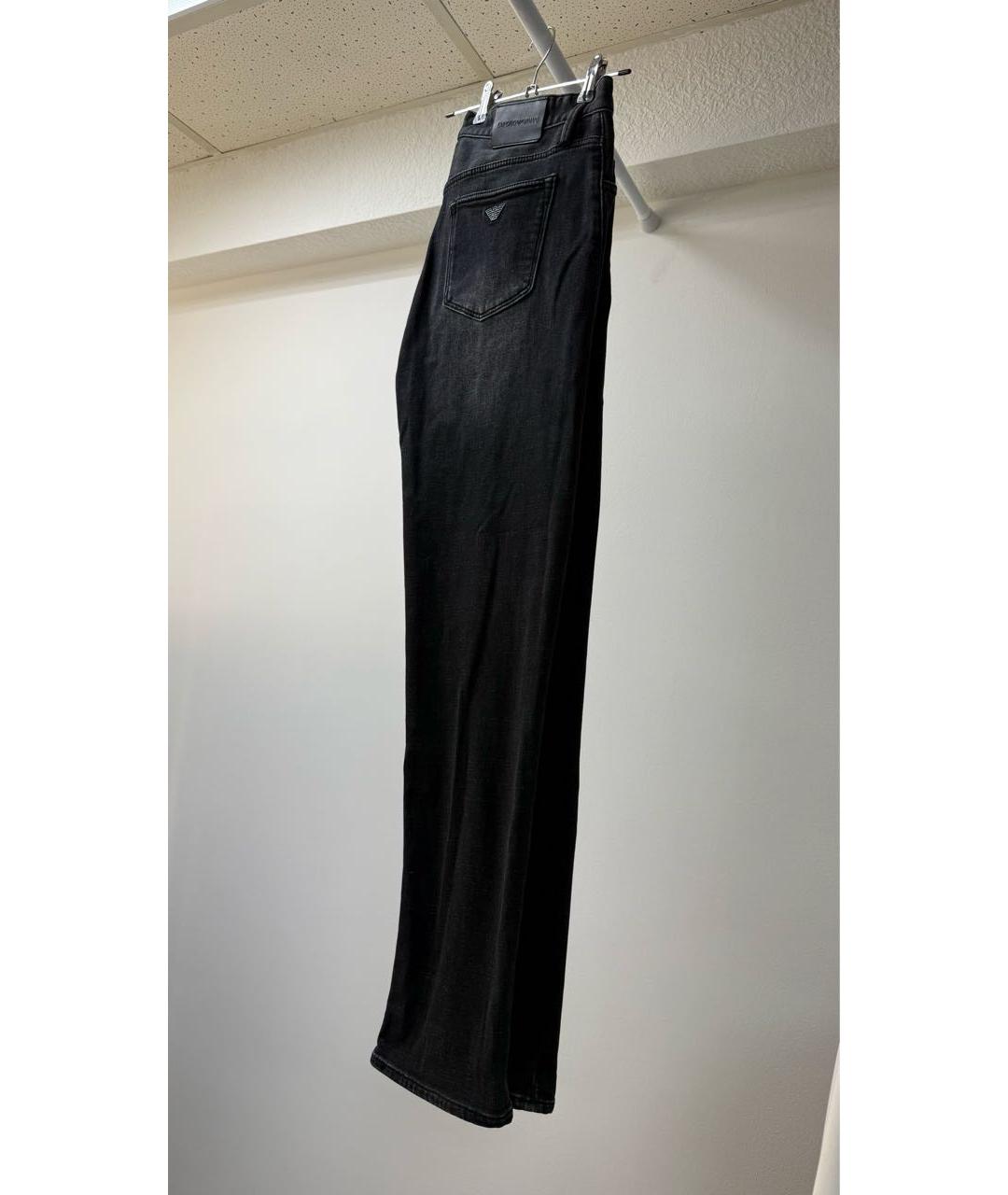 EMPORIO ARMANI Черные хлопковые джинсы скинни, фото 2