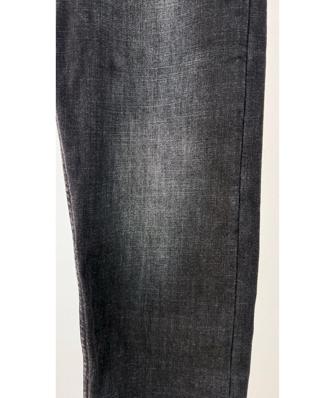 EMPORIO ARMANI Черные хлопковые джинсы скинни, фото 4