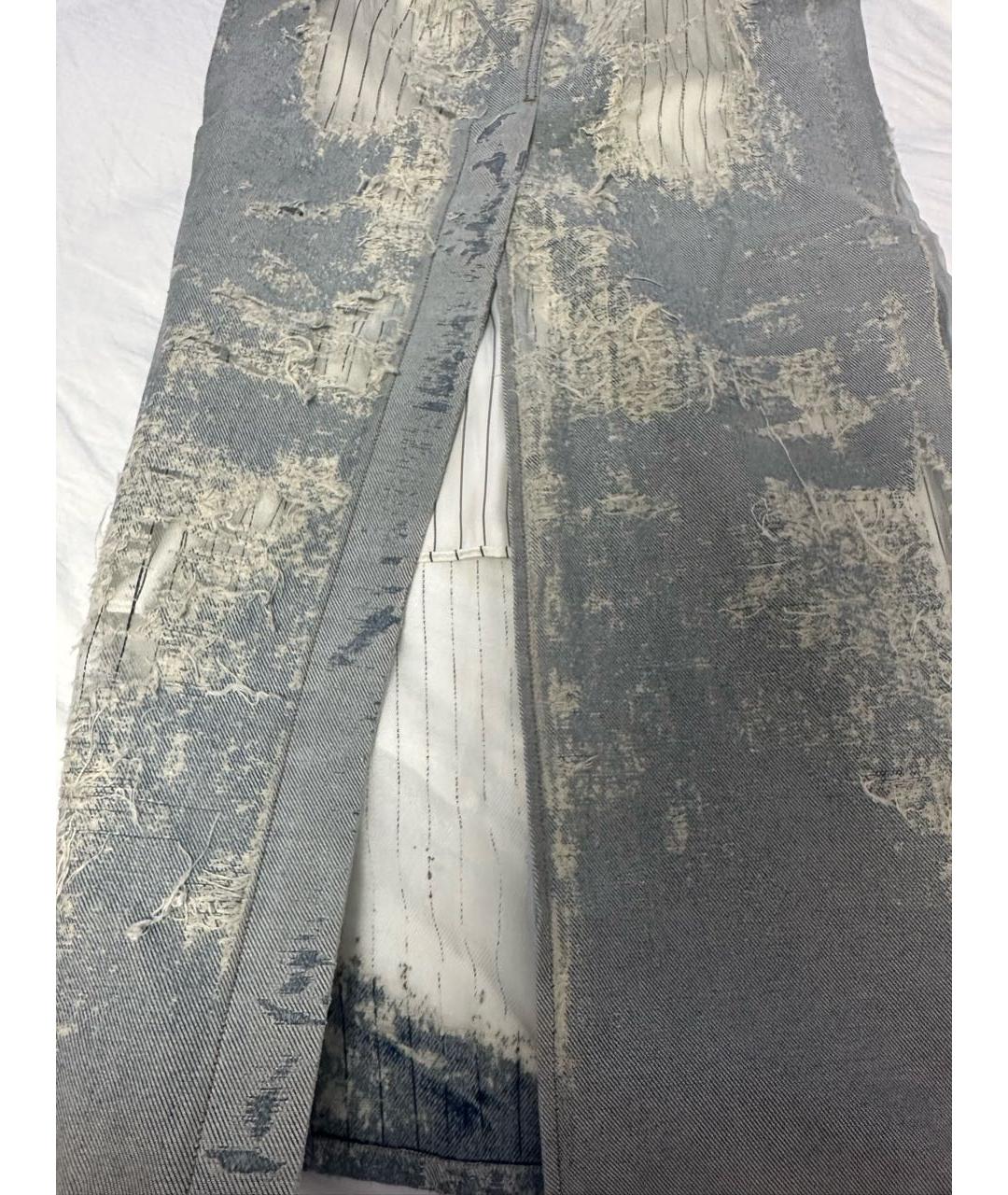 DIESEL Голубая деним юбка макси, фото 5