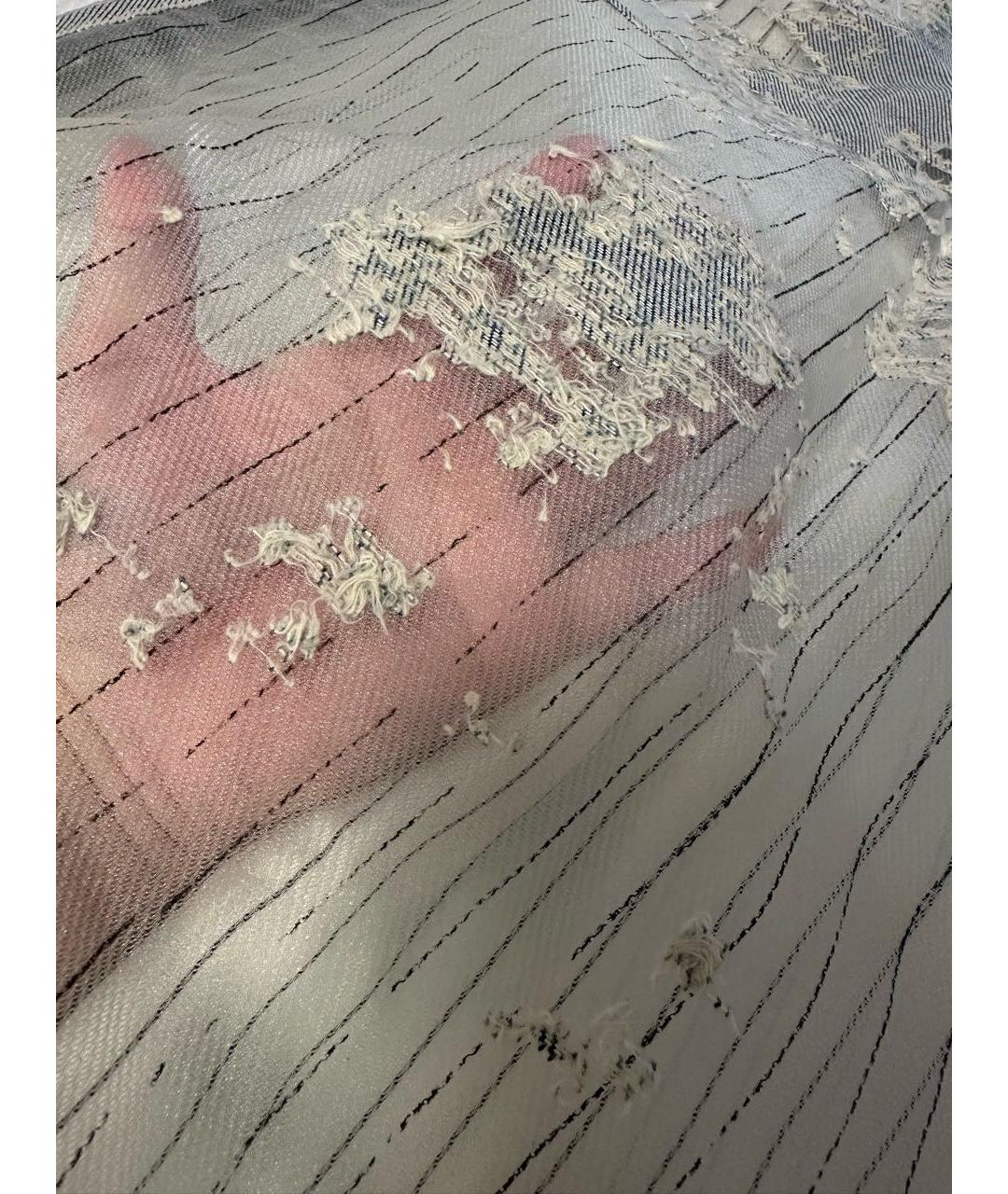 DIESEL Голубая деним юбка макси, фото 3