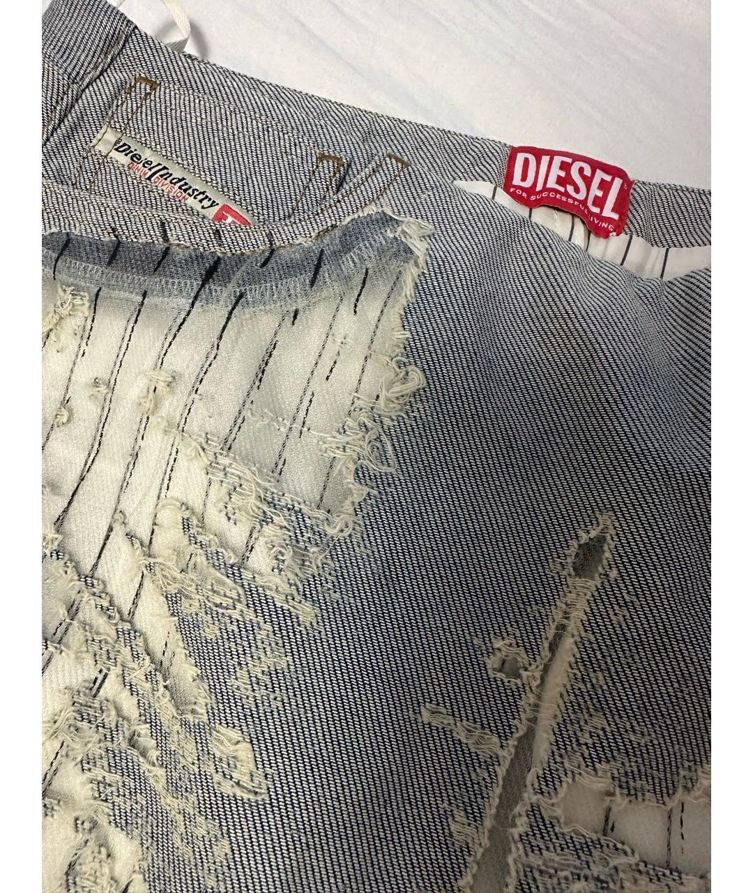 DIESEL Голубая деним юбка макси, фото 2