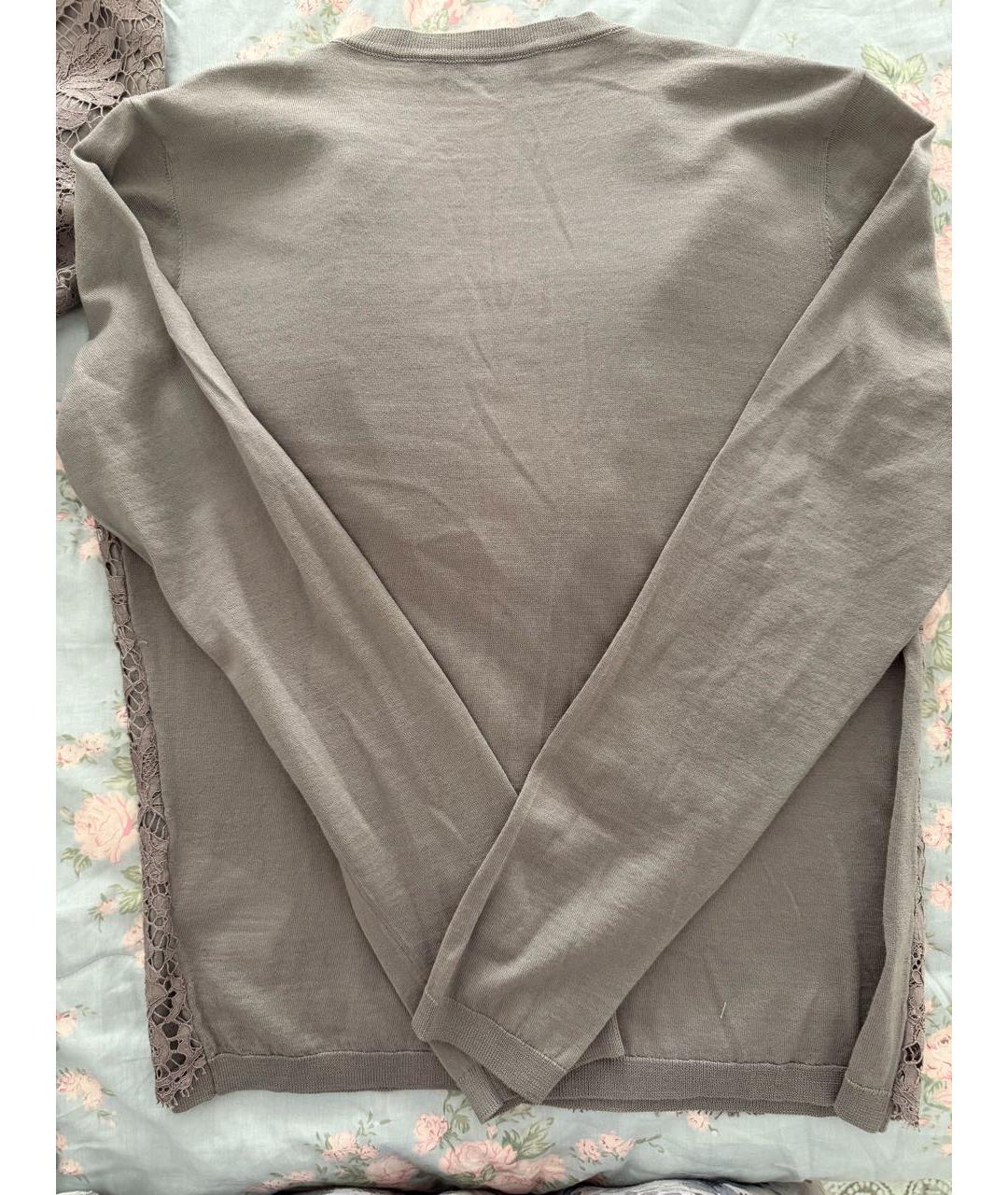 VALENTINO Серый кружевной костюм с юбками, фото 4