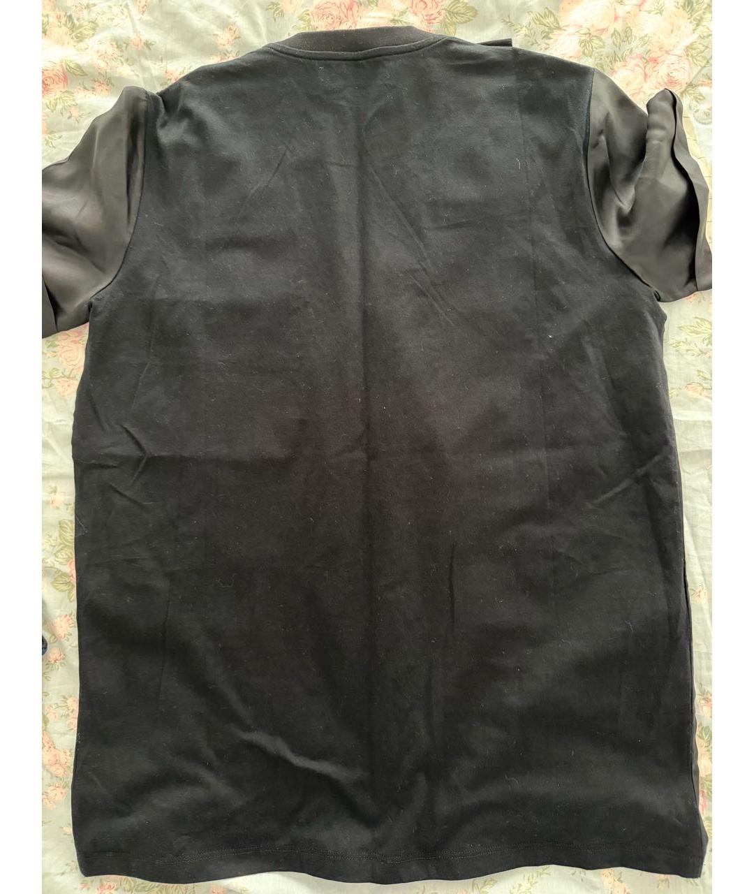 PRADA Черная шелковая футболка, фото 2