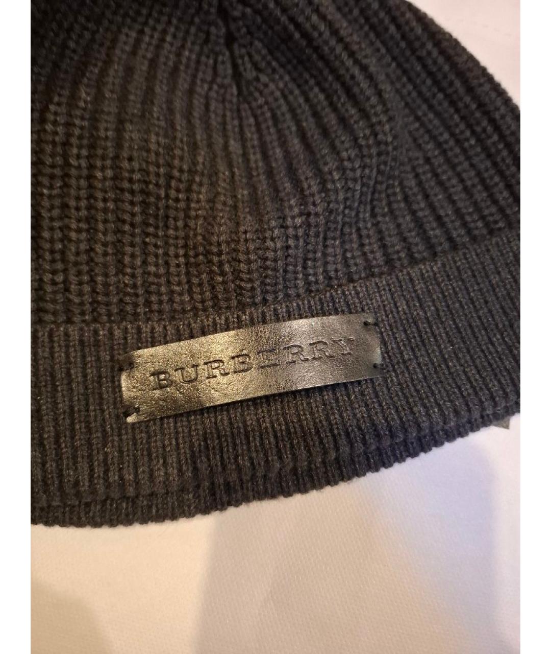 BURBERRY Серая кашемировая шапка, фото 2