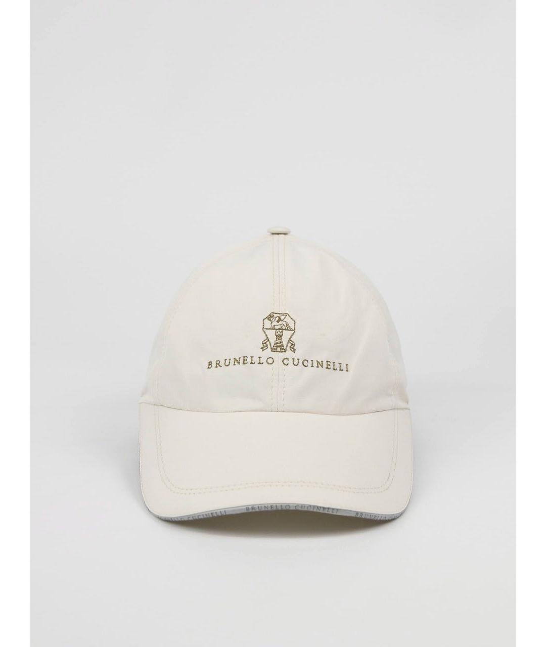 BRUNELLO CUCINELLI Бежевая хлопковая кепка/бейсболка, фото 9
