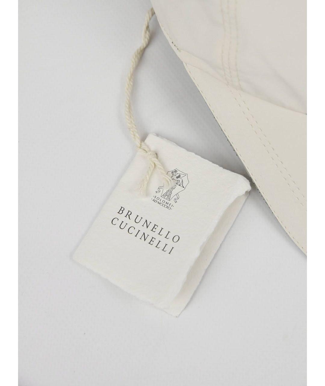BRUNELLO CUCINELLI Бежевая хлопковая кепка/бейсболка, фото 7
