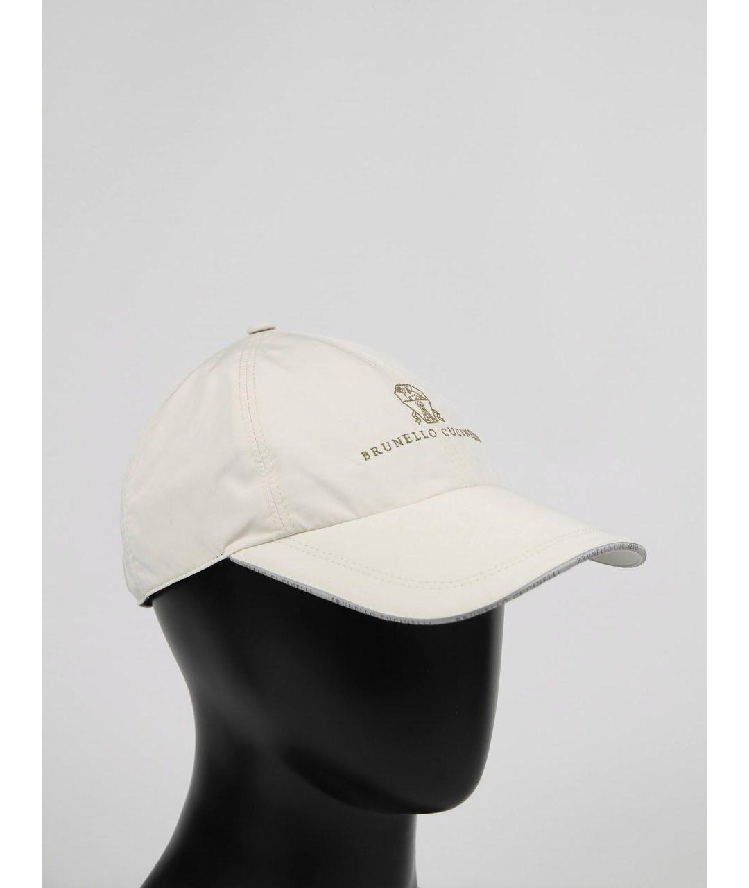 BRUNELLO CUCINELLI Бежевая хлопковая кепка/бейсболка, фото 2