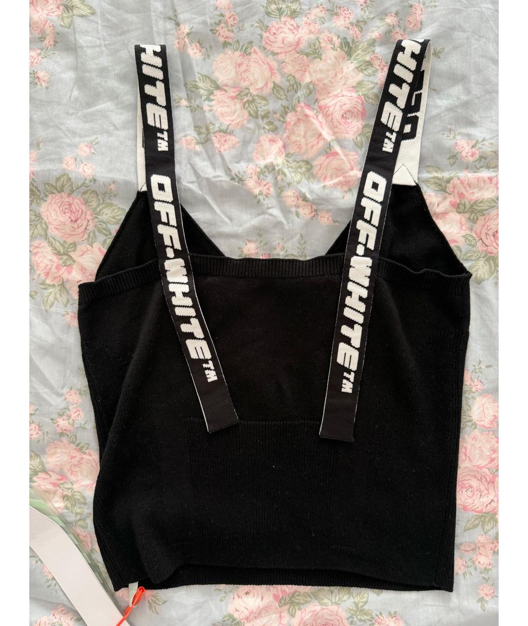 OFF-WHITE Черная майка, фото 2