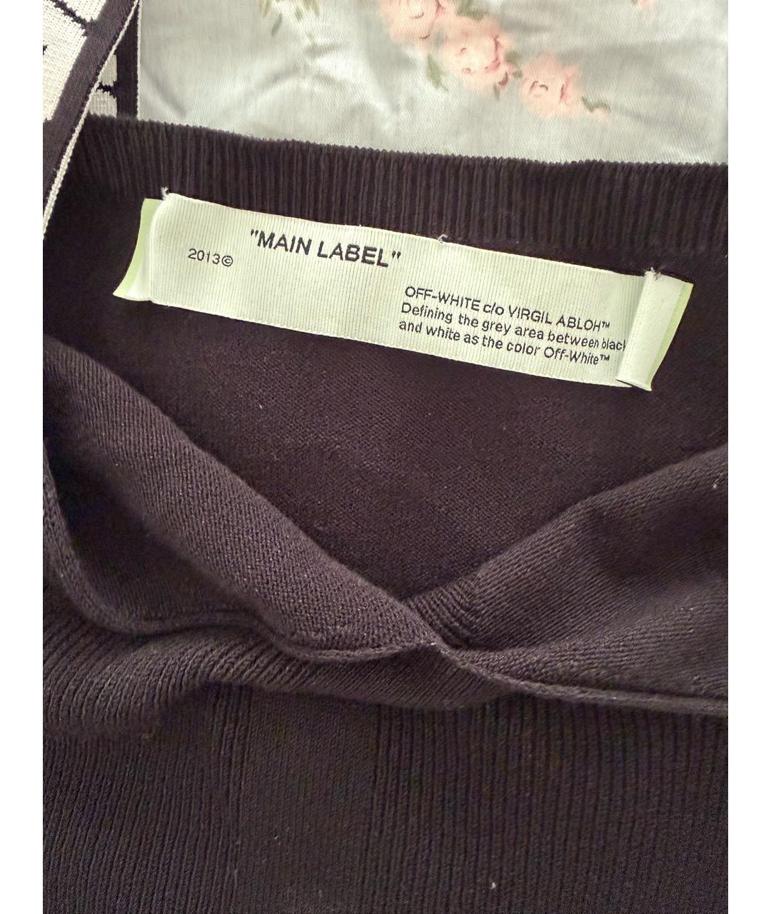 OFF-WHITE Черная майка, фото 3