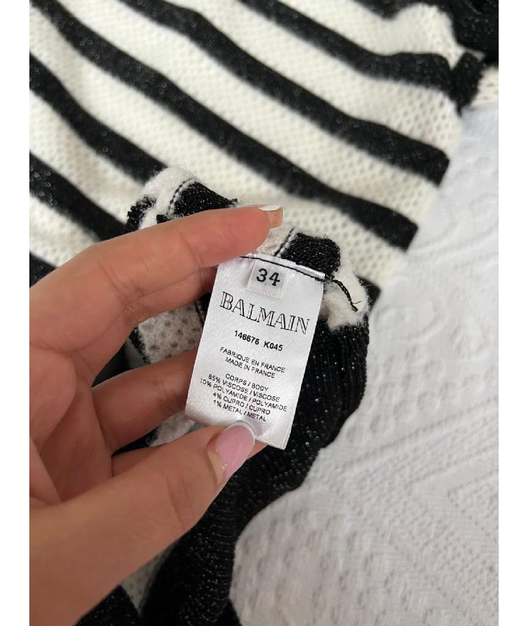 BALMAIN Белый джемпер / свитер, фото 7