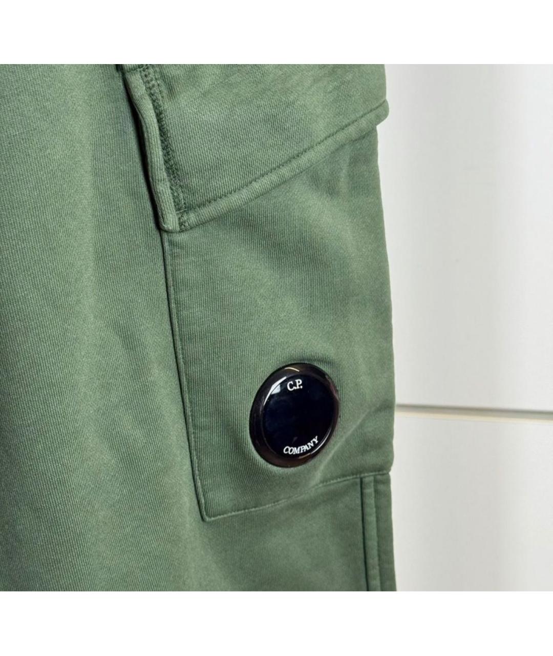 CP COMPANY Зеленые хлопковые повседневные брюки, фото 4
