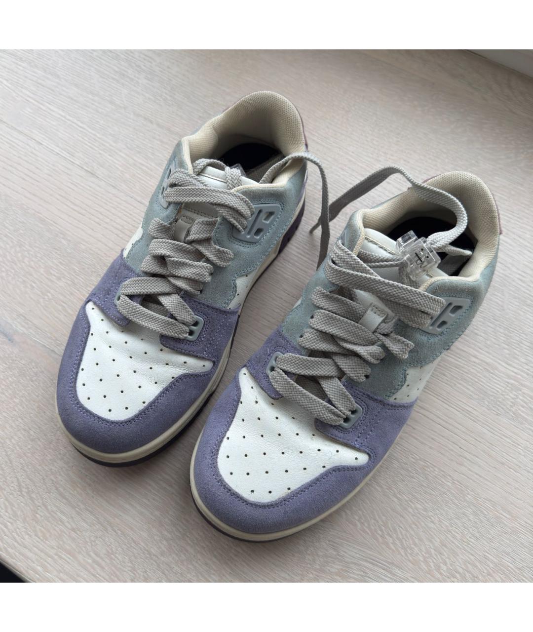 ACNE STUDIOS Фиолетовые замшевые кроссовки, фото 2