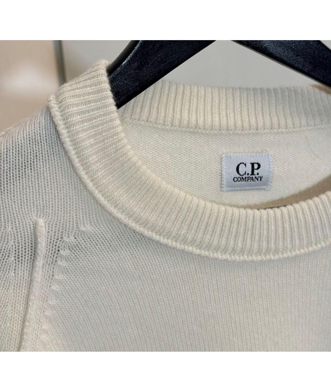 CP COMPANY Бежевый хлопковый джемпер / свитер, фото 5