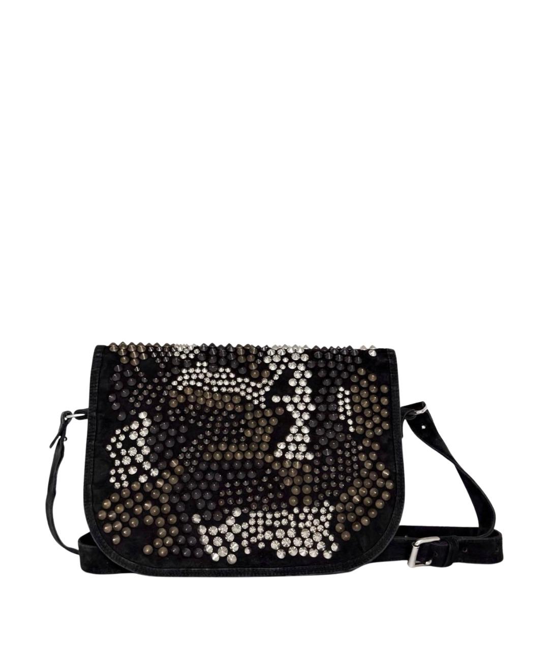 BALMAIN Черная замшевая сумка через плечо, фото 1