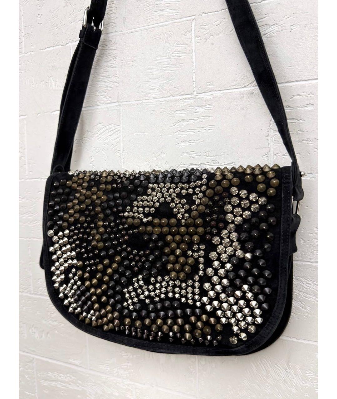 BALMAIN Черная замшевая сумка через плечо, фото 5