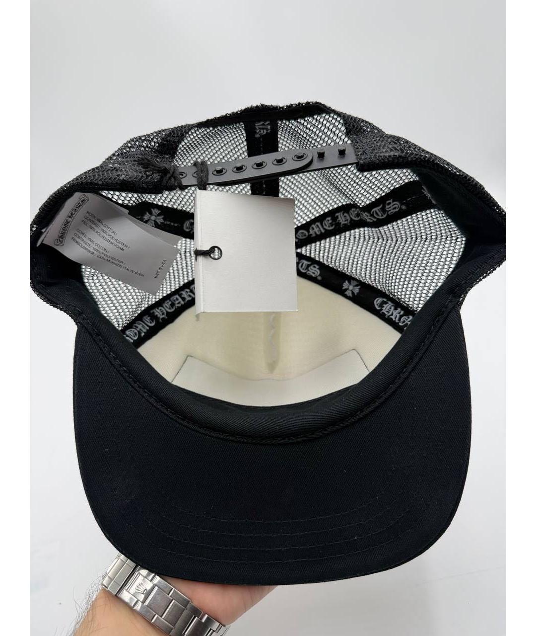 CHROME HEARTS Черная хлопковая кепка/бейсболка, фото 3