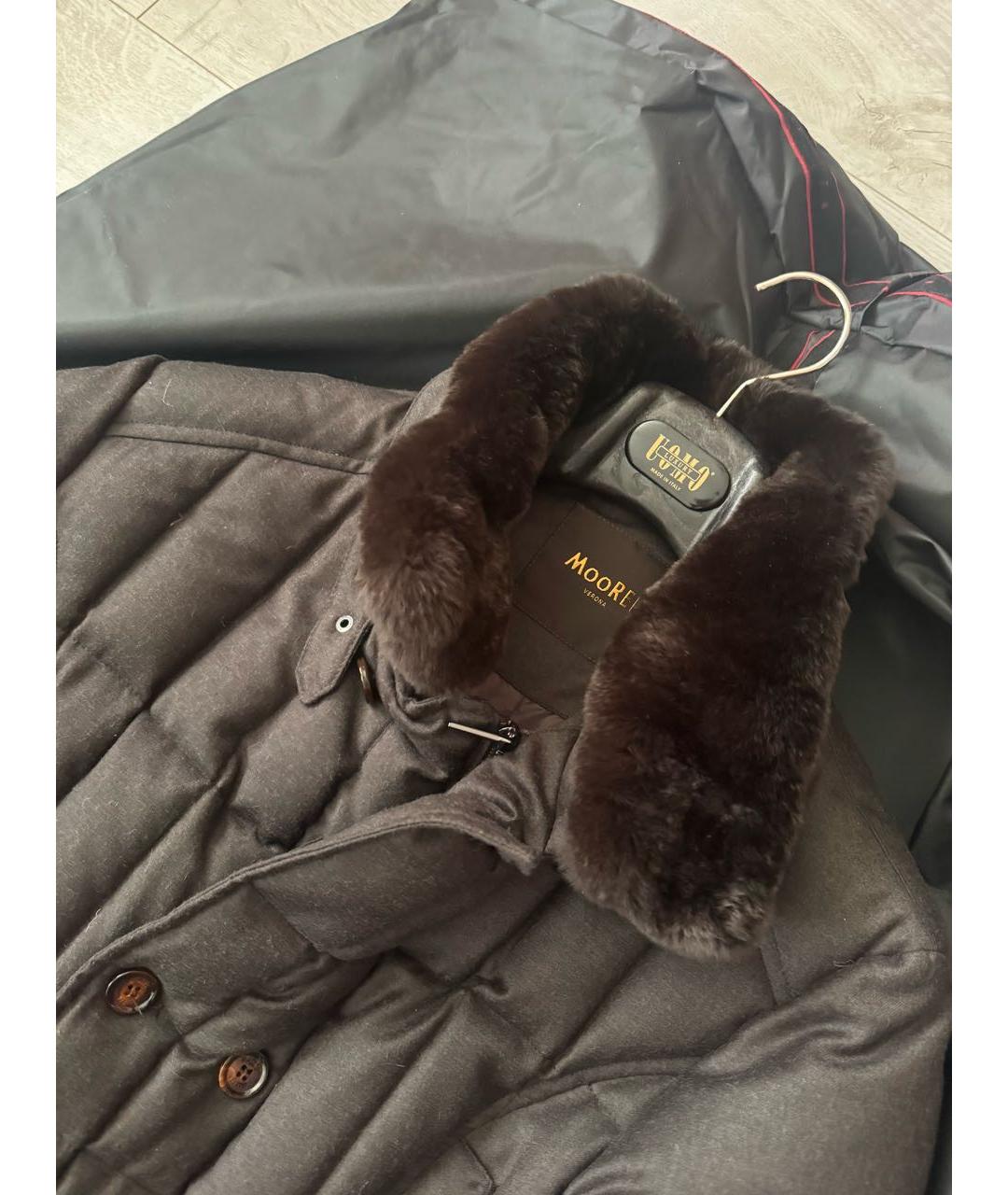 MOORER Коричневая шерстяная куртка, фото 3