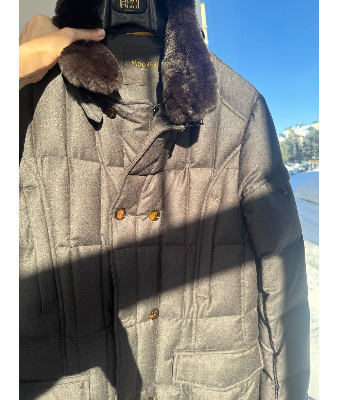 MOORER Коричневая шерстяная куртка, фото 4