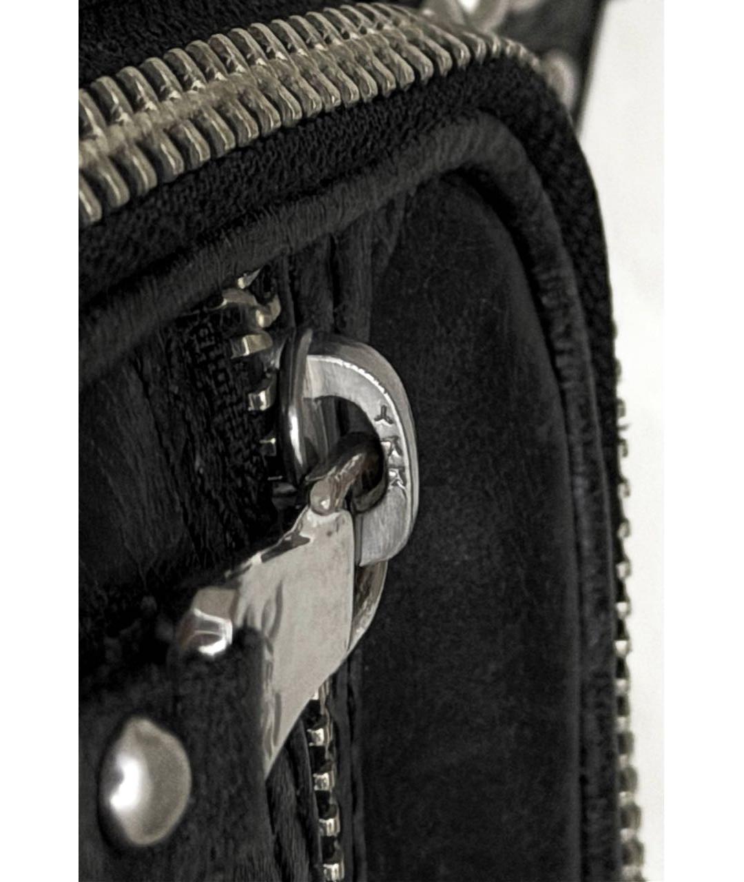 DOLCE&GABBANA Черная кожаная сумка на плечо, фото 5