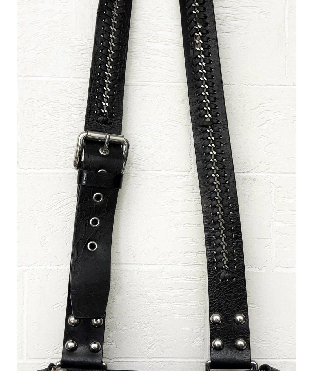 DOLCE&GABBANA Черная кожаная сумка на плечо, фото 7