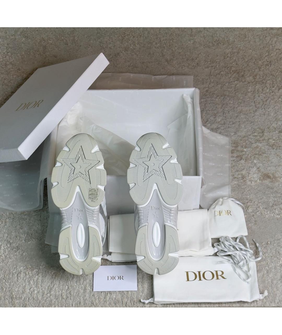 CHRISTIAN DIOR Белые текстильные кроссовки, фото 7