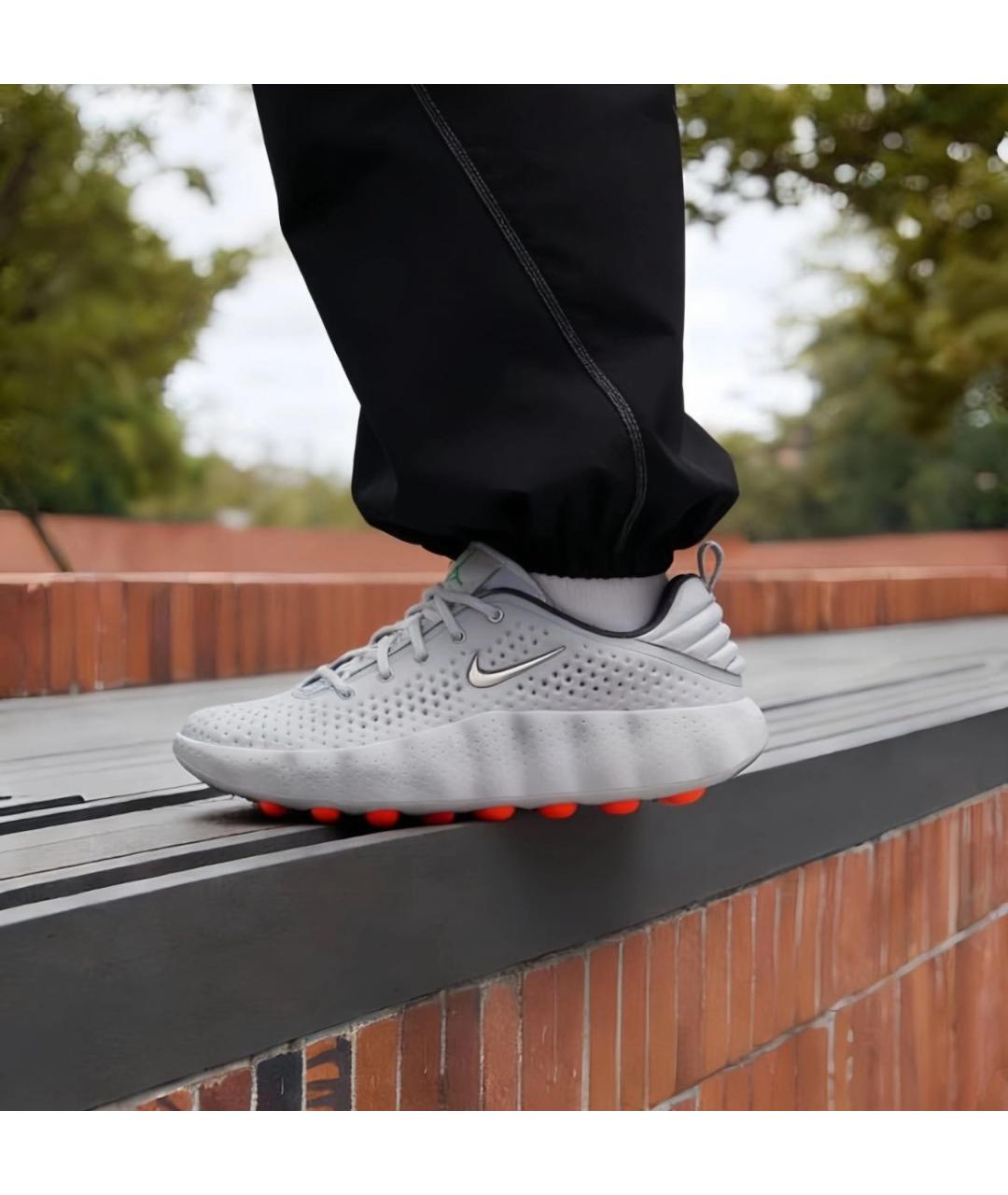 NIKE Серые низкие кроссовки / кеды, фото 6