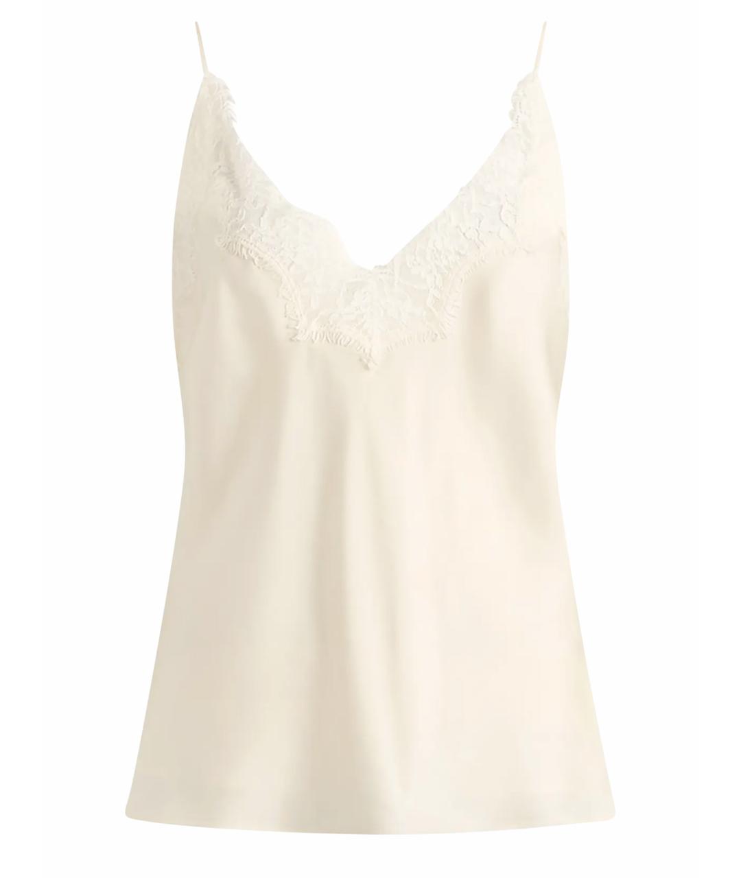 ROHE Белая шелковая майка, фото 3