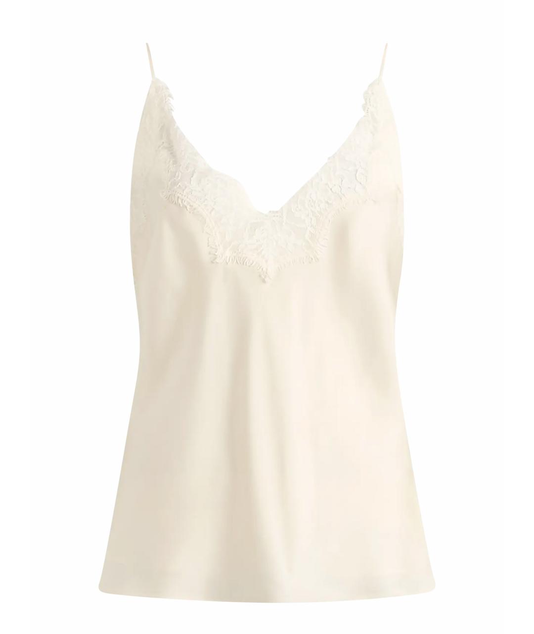 ROHE Белая шелковая майка, фото 1