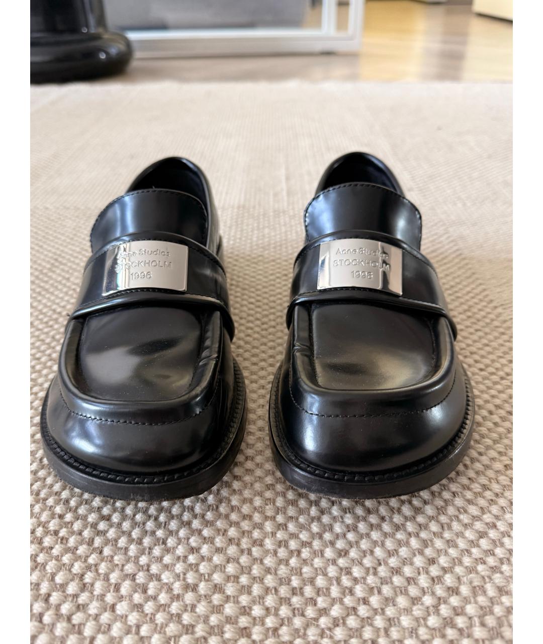 ACNE STUDIOS Черные кожаные лоферы, фото 2
