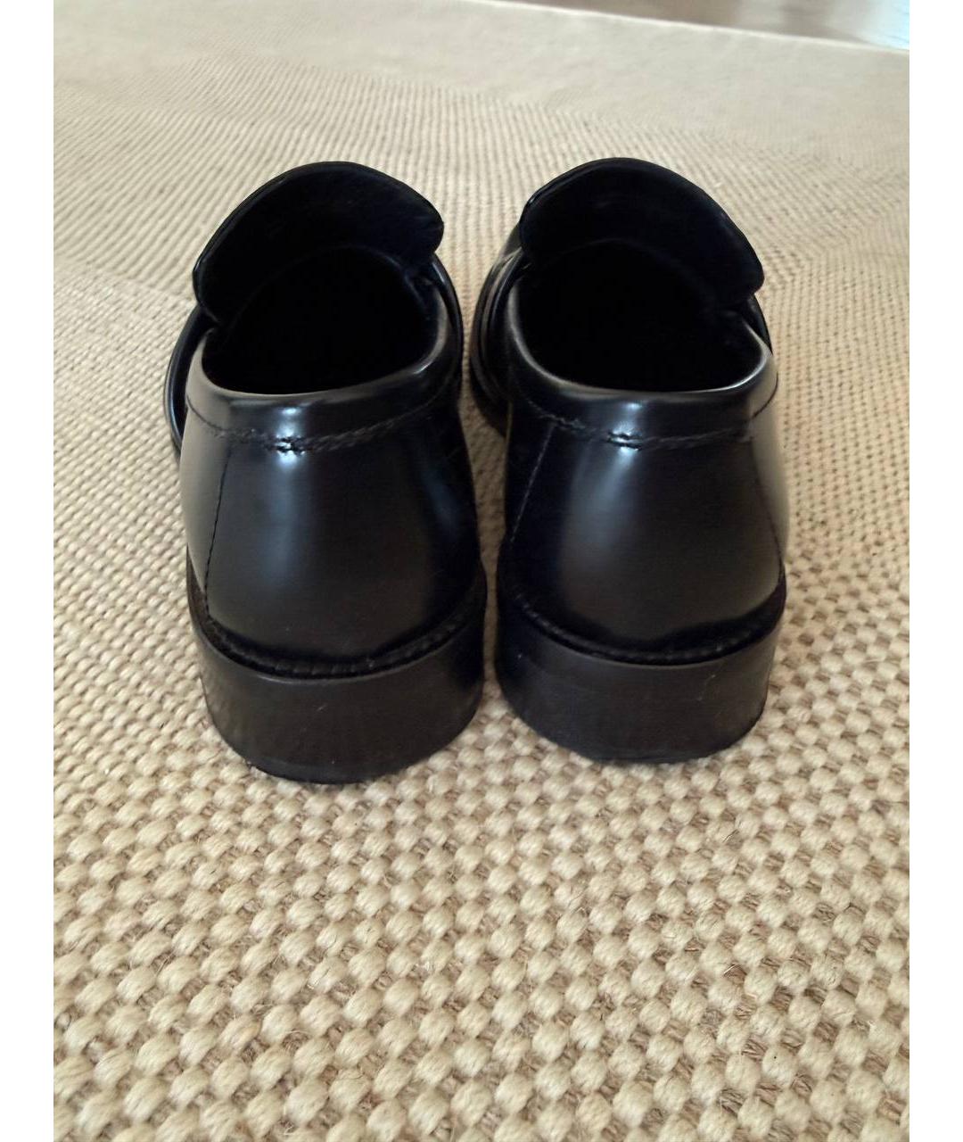 ACNE STUDIOS Черные кожаные лоферы, фото 4