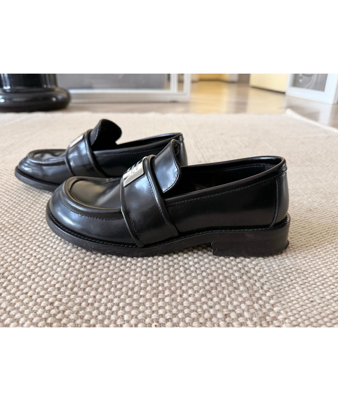 ACNE STUDIOS Черные кожаные лоферы, фото 6