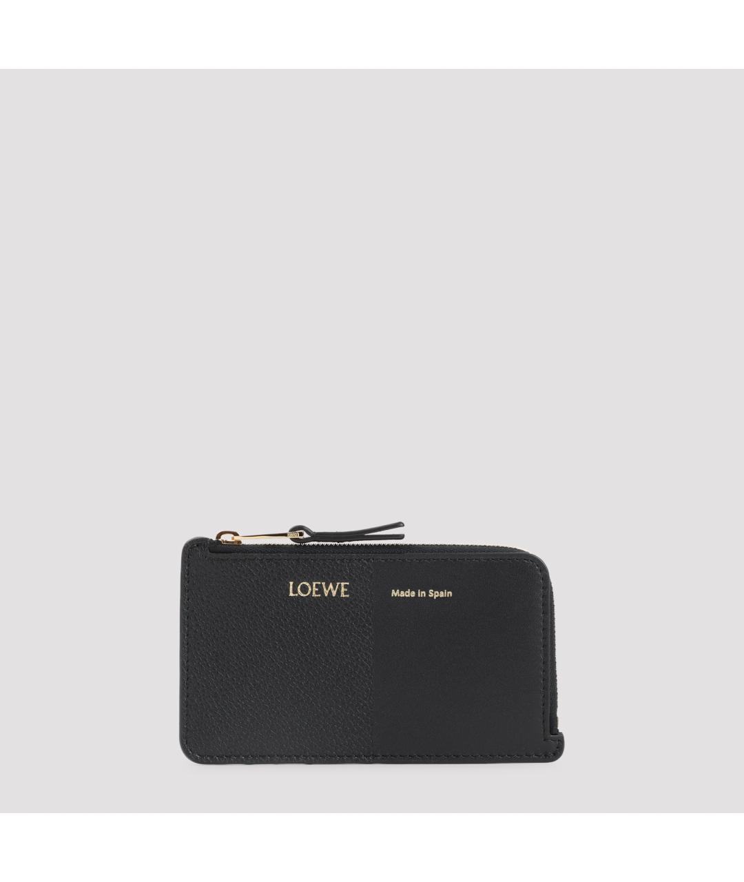 LOEWE Черный кожаный кардхолдер, фото 2