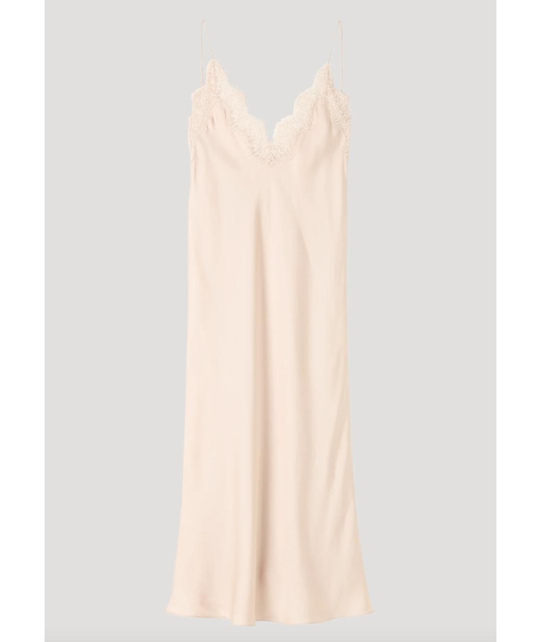 ROHE Розовое шелковое платье, фото 4