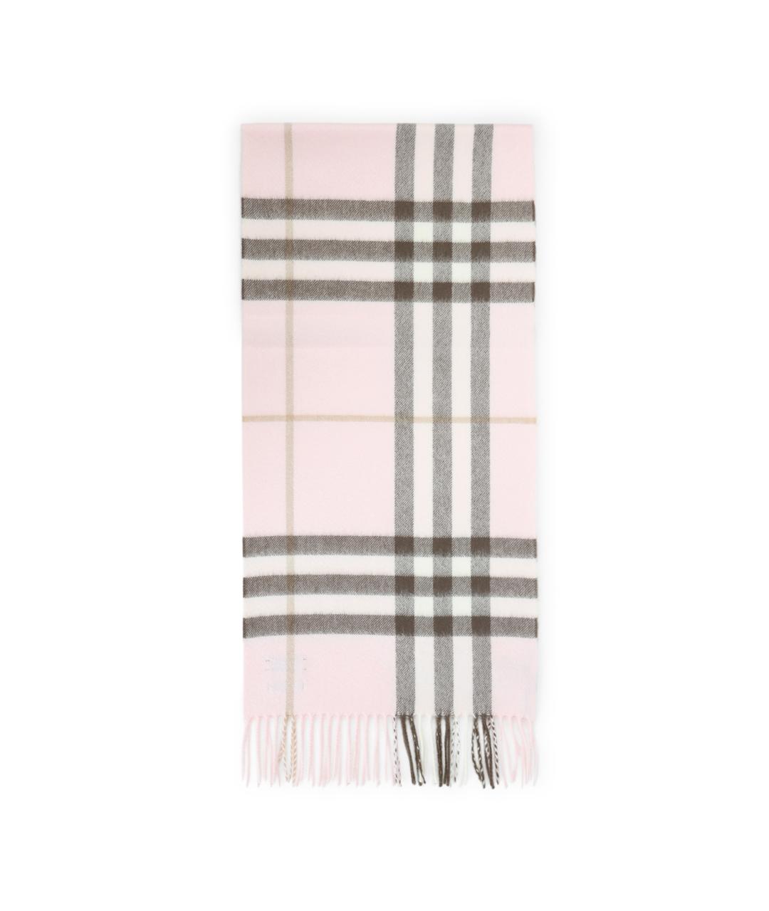 BURBERRY Розовый кашемировый шарф, фото 1