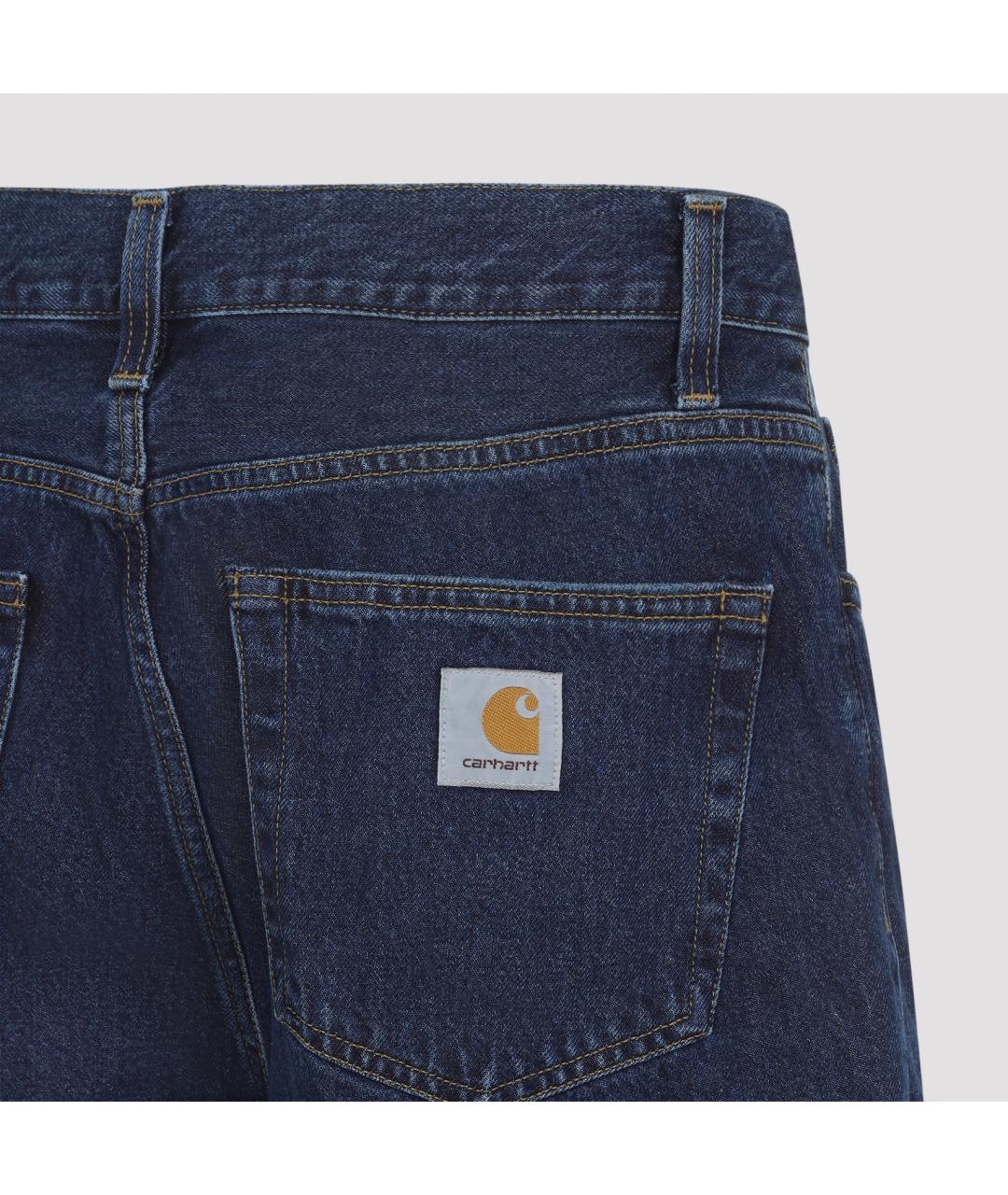 CARHARTT WIP Синие хлопковые шорты, фото 5