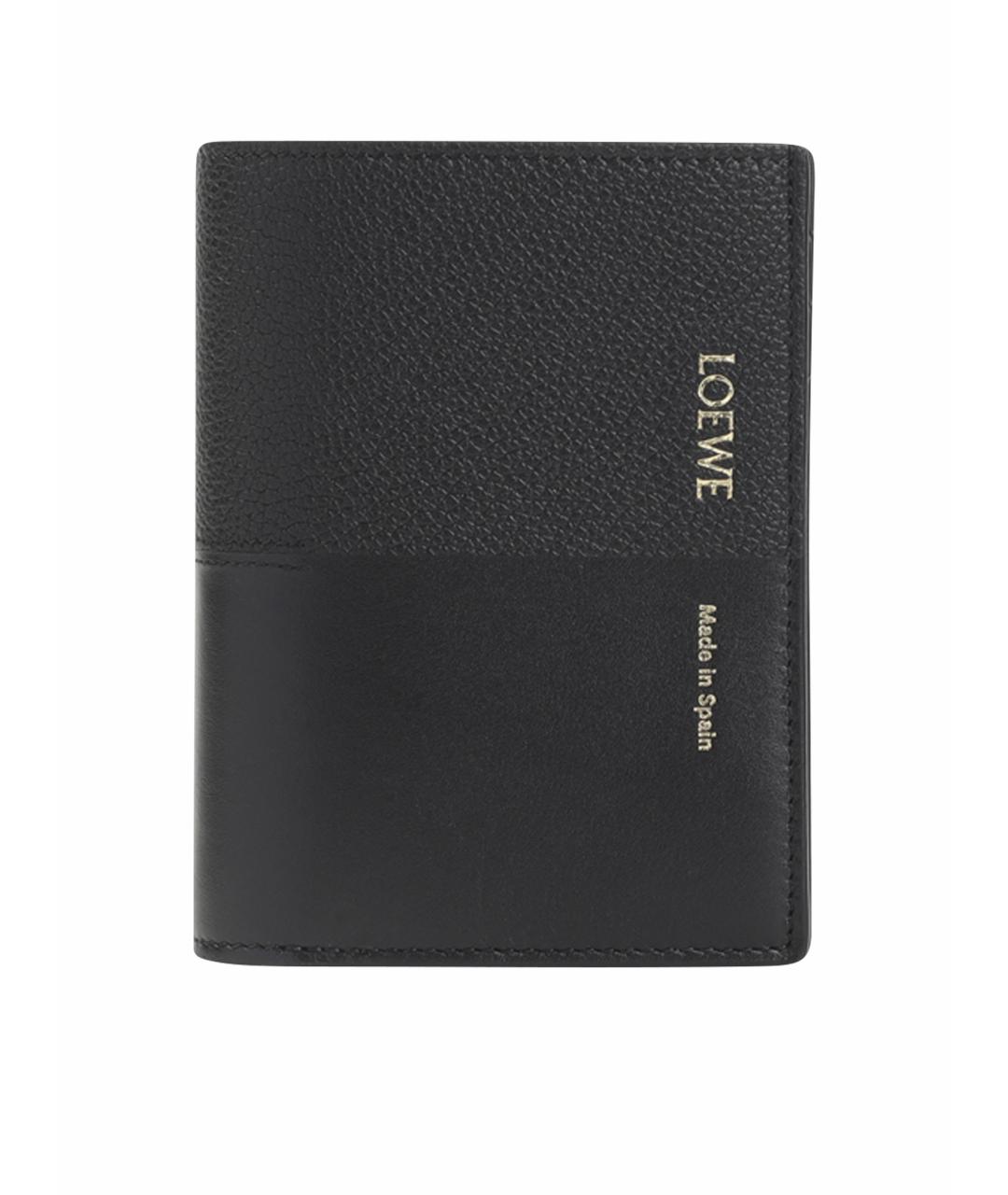 LOEWE Черный кожаный кошелек, фото 1