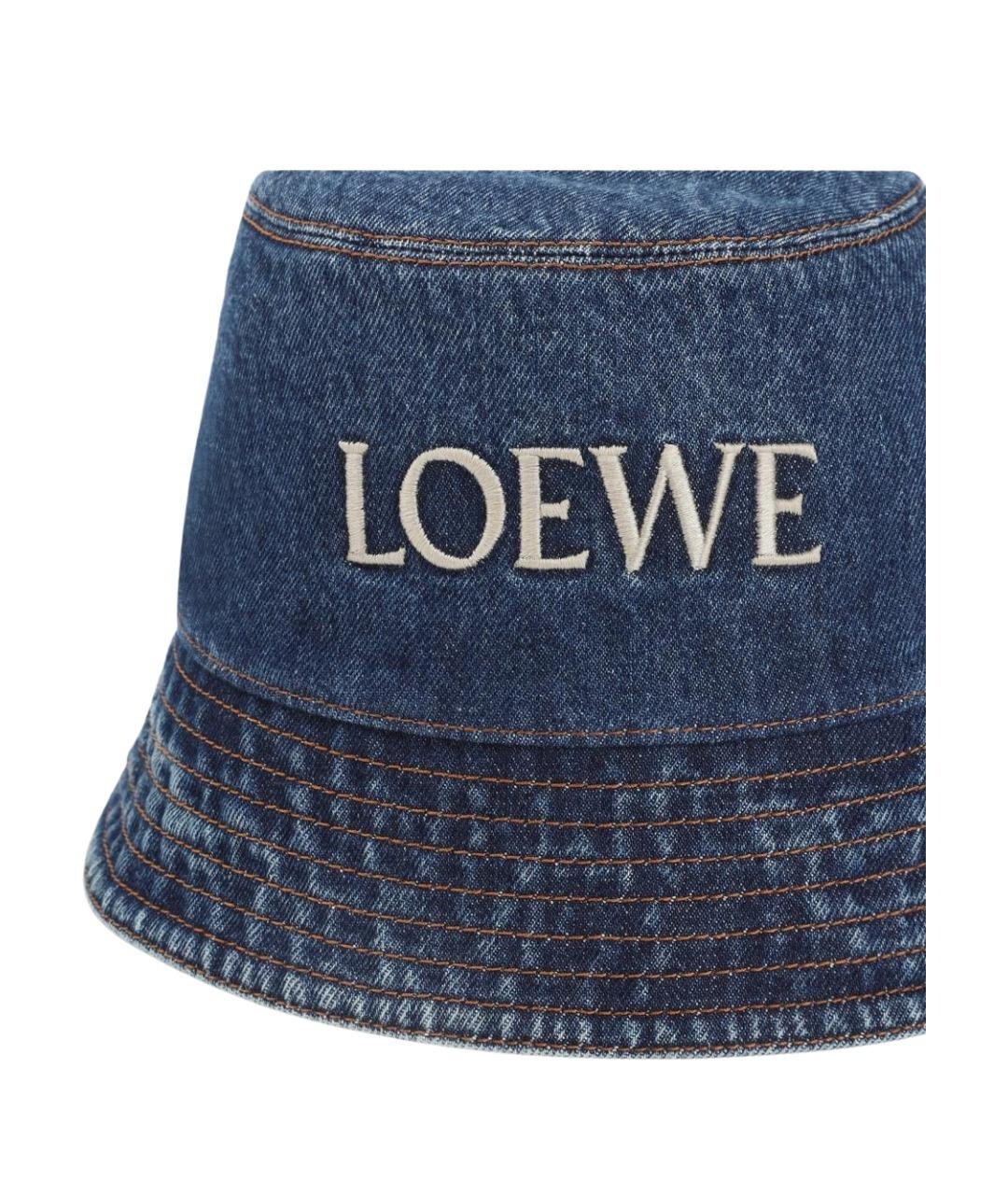 LOEWE Синяя хлопковая панама, фото 3