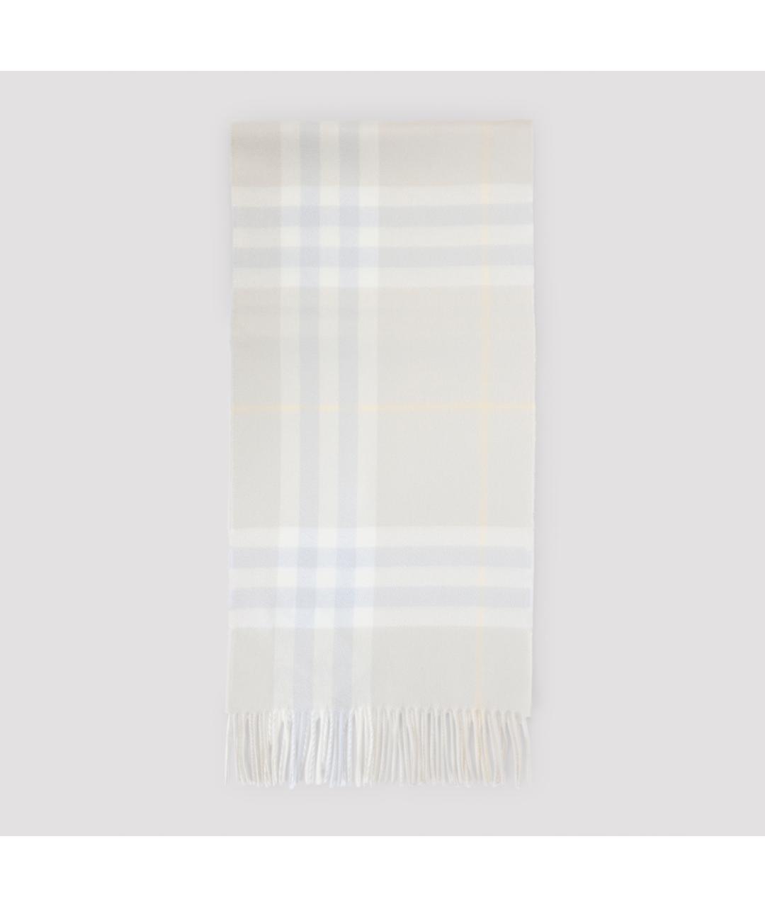 BURBERRY Серый кашемировый шарф, фото 2